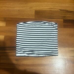 Brandy tube top navy and white